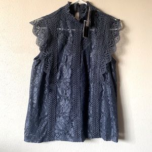 Cable & gauge (Blue blouse)